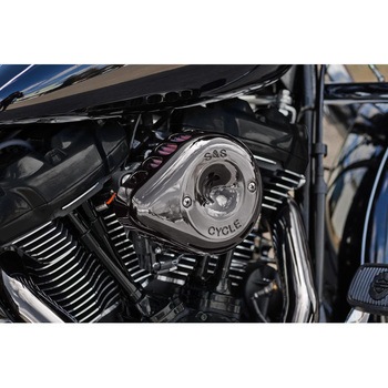 ステルス エアクリーナーキット ミニティアドロップ スモーキークローム Lava Chrome 170-0782 エスアンドエスサイクル