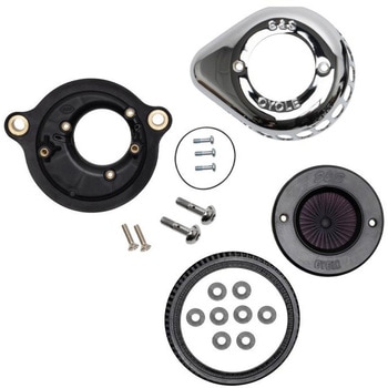 AirStinger エアスティンガーステルス エアクリーナーキット クローム 170-0717A エスアンドエスサイクル