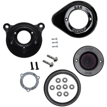 AirStinger エアスティンガーステルス エアクリーナーキット グロスブラック 170-0722A - エスアンドエスサイクル