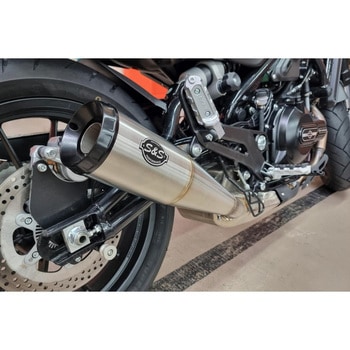GRAND NATIONAL スリップオンマフラー Brashed stainless 550-1114 - エスアンドエスサイクル