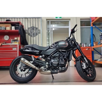 GRAND NATIONAL スリップオンマフラー Brashed stainless 550-1114 - エスアンドエスサイクル