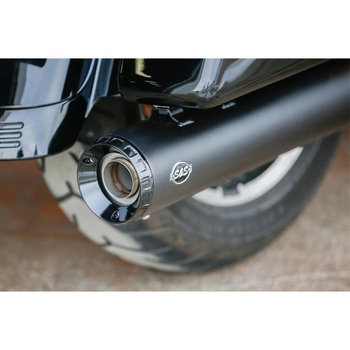 GNX スリップオン Mufflers ブラック 550-0990 - エスアンドエスサイクル