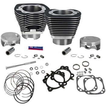 124ci シリンダー&ピストンキット STDコンプW.ブラック 910-0338 - エスアンドエスサイクル