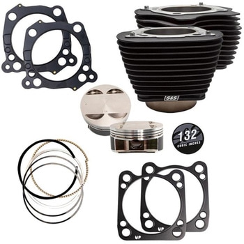 910-0846 132ビッグボアキット リンクルブラック ハイライトフィンなし 910-0846 エスアンドエスサイクル