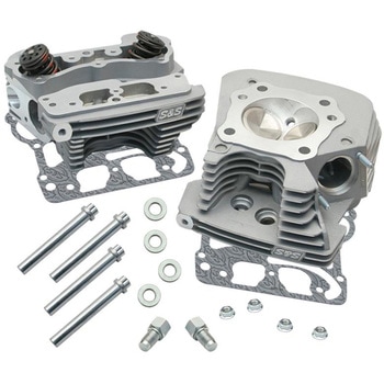 Super Stock 89cc Cylinder Head Kit シルバー粉体塗装 106-4270 エスアンドエスサイクル