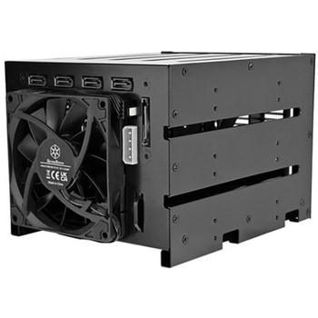 SilverStone 3つの5.25デバイスベイ～4つの3.5 SAS 12G / SATA 6Gbit/s ホットスワップアダプタケージ SST-FS304B-V SILVER STONE(シルバーストーン)