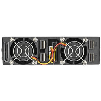 SilverStone HDD増設ベイ シングル5.25 デバイスベイから4つのU.2 (SFF-8639) SSDへのアダプタケージ SST-FS204-US SILVER STONE(シルバーストーン)