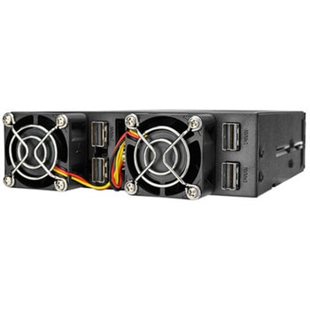 SilverStone HDD増設ベイ シングル5.25 デバイスベイから4つのU.2 (SFF-8639) SSDへのアダプタケージ SST-FS204-US SILVER STONE(シルバーストーン)
