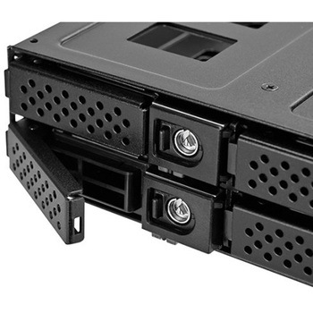 SilverStone HDD増設ベイ シングル5.25 デバイスベイから4つのU.2 (SFF-8639) SSDへのアダプタケージ SST-FS204-US SILVER STONE(シルバーストーン)