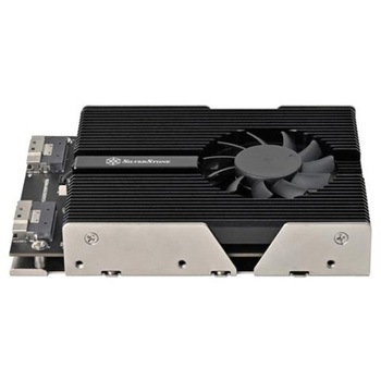 SilverStone SSD増設ベイ SDP13 3.5 ベイ～PCIe NVMe M.2 SSD x4アダプタ SST-SDP13B SILVER STONE(シルバーストーン)