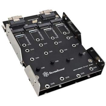 SilverStone SSD増設ベイ SDP13 3.5 ベイ～PCIe NVMe M.2 SSD x4アダプタ SST-SDP13B SILVER STONE(シルバーストーン)