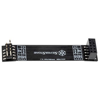 SilverStone 延長ケーブル CP15 ロープロファイル・フロントI/O電源スイッチ延長ケーブル SST-CP15 SILVER STONE(シルバーストーン)