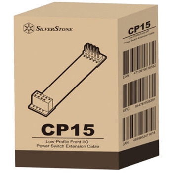 SilverStone 延長ケーブル CP15 ロープロファイル・フロントI/O電源スイッチ延長ケーブル SST-CP15 SILVER STONE(シルバーストーン)