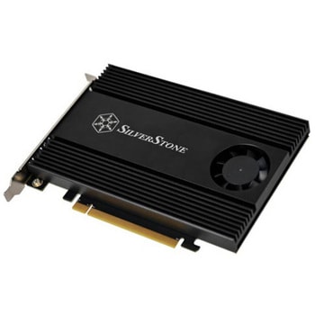 SilverStone 拡張カード ECM40 PCIe 4.0 x16～4 x M.2 NVMe SSDアダプタカード SST-ECM40 SILVER STONE(シルバーストーン)