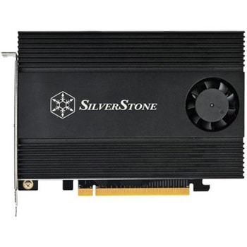 SilverStone 拡張カード ECM40 PCIe 4.0 x16～4 x M.2 NVMe SSDアダプタカード SST-ECM40 SILVER STONE(シルバーストーン)