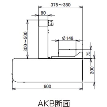 幕板スライド式レンジフード シロッコファン イースタン工業