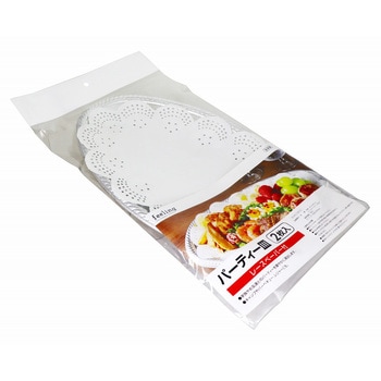 feeling パーティー皿 レースペーパー付 大和物産