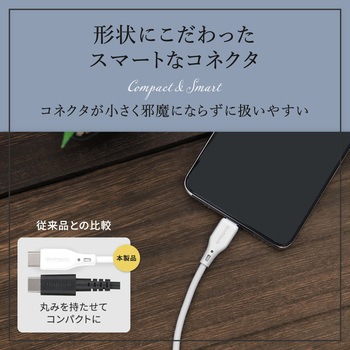 耐屈曲3万回 Type-C to Type-C シリコンケーブル 1m ブラック OWLTECH(オウルテック)