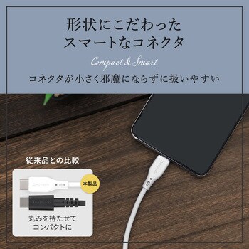 耐屈曲3万回 Type-C to Type-C シリコンケーブル 2m ブラック OWLTECH(オウルテック)