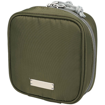 sofumo mashikaku pouch(マシカクポーチ) スタイリッシュ ガジェットポーチ メイクポーチ 収納  旅行 シンプル スクエア  全2色 カーキ(MOT-GPOUCH03-MG) MOTTERU