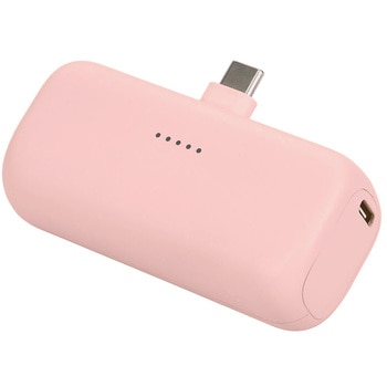 ダイレクトモバイルバッテリー 5，000mAh PD20W出力対応 USB-Cコネクタ 2台同時充電 PSE適合製品 全7色 2年保証 シェルピンク(MOT-MB5002-ECPK) MOTTERU