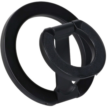 Magsafe対応 3Way マグネットリングスタンド ブラック(MOT-SRING02-BK) MOTTERU