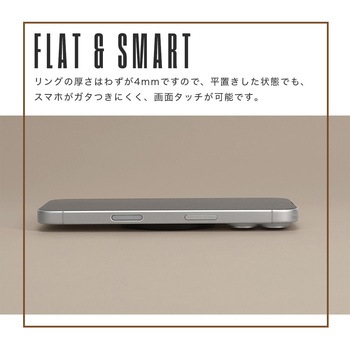 Magsafe対応 3Way マグネットリングスタンド ブラック(MOT-SRING02-BK) MOTTERU