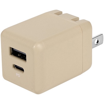 AC充電器 PD20w A×1 C×1 サンドベージュ OWLTECH(オウルテック)