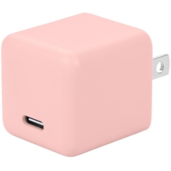 軽量&コンパクト PD30W USB-CポートAC充電器 急速充電対応 全4色 2年保証 シェルピンク(MOT-ACPD30-PK) MOTTERU