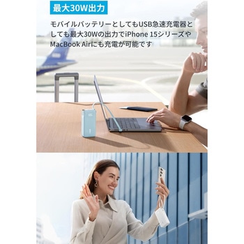 Anker Power Bank (10000mAh， Fusion， Built-In USB-C ケーブル) Anker(アンカー)