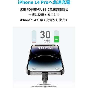 Anker 310 USB-C & ライトニング ケーブル 1.8m Anker(アンカー)