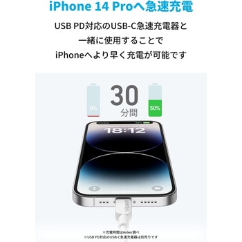 Anker 310 USB-C & ライトニング ケーブル 1.8m Anker(アンカー)