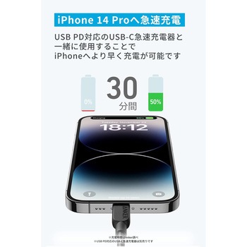Anker 310 高耐久ナイロン USB-C & ライトニング ケーブル 1.8m 2本セット Anker(アンカー)