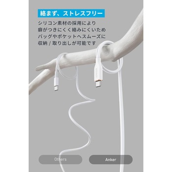 Anker USB-C & USB-A ケーブル (Flow) 0.9m Anker(アンカー)