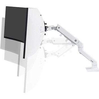 エルゴトロン HDピボット付き HX デスク モニターアーム ホワイト 49インチ(12.7～19.1kg)まで VESA規格対応 ERGOTRON(エルゴトロン)