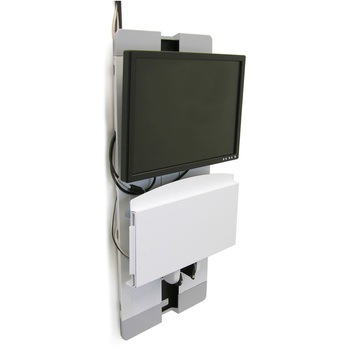 エルゴトロン StyleView 縦型リフト コンパクトタイプ ホワイト 24インチ(2.3～13.6kg)まで VESA規格対応 ERGOTRON(エルゴトロン)