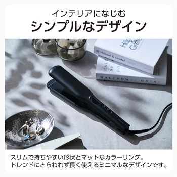 ストレート ヘアアイロン ワイドプレート マイナスイオン ストレートアイロン 120～200℃(5段階調節) テスコム
