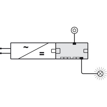 分岐器 6分岐器 スイッチ機能付 黒 【ハーフェレLEDライト Loox5】 ハーフェレ