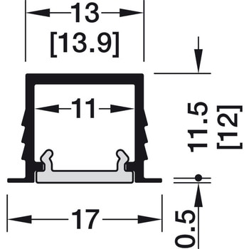 プロファイル 1103 3.0m 【ハーフェレLEDライト Loox5】 ハーフェレ
