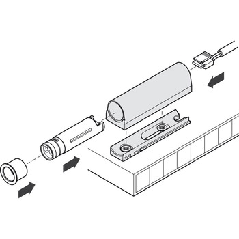 スイッチ用面付ブラケット 【ハーフェレLEDライト Loox5】 - ハーフェレ