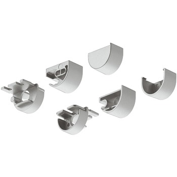 エンドキャップ シルバー色 5セット入 833.72.911用 【ハーフェレLEDライト Loox5】 ハーフェレ