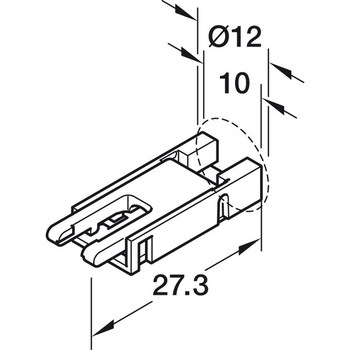 クリップコネクター COB/12-24V 【ハーフェレLEDライト Loox5】 ハーフェレ