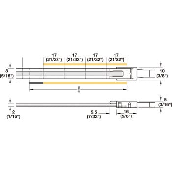 LEDテープライト COB LED3103 24V/4.8W/m 5000K/CRI90/5m 【ハーフェレLEDライト Loox5】 ハーフェレ