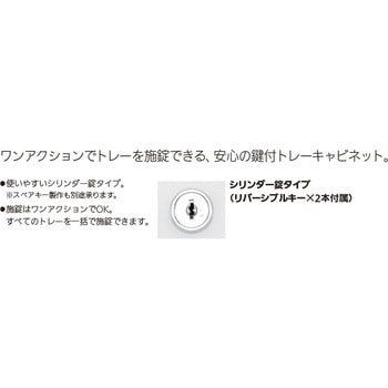 システムトレーキャビネット 施錠タイプ ホワイトトレー 内田洋行