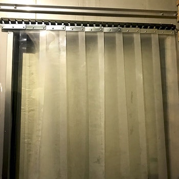 【オーダー】のれん式ビニールカーテン フラット超耐寒透明 (2mm厚・3mm厚) 300W ビニプロ