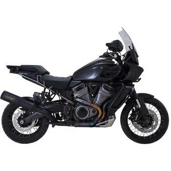 Adventure Hi-Output 450 ハイアウトプット スリップオン ブラック マフラー 1801-1535 Vance&Hines
