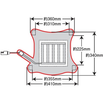 WARM SEAT COVER GEL-ZAB R(ゲルザブR)同時装着タイプ EHZ3136W EFFEX(エフェックス)