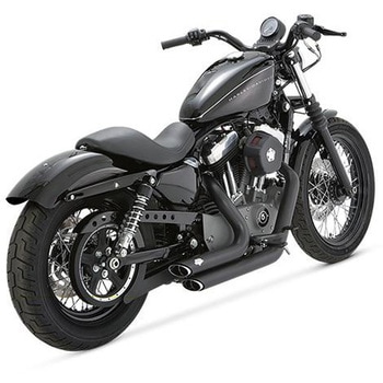 ShortShots Staggered ショートショットスタッガード ブラック マフラー 1800-0752 Vance&Hines