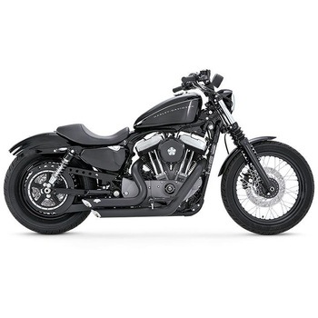 ShortShots Staggered ショートショットスタッガード ブラック マフラー 1800-0752 Vance&Hines