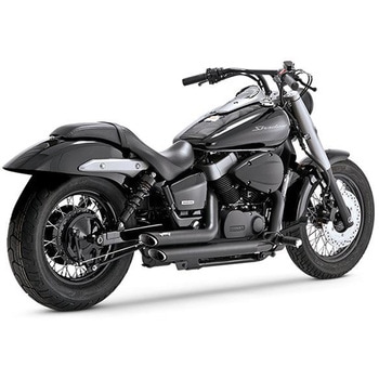 ShortShots Staggered ショートショットスタッガード ブラック マフラー 1810-2023 - Vance&Hines